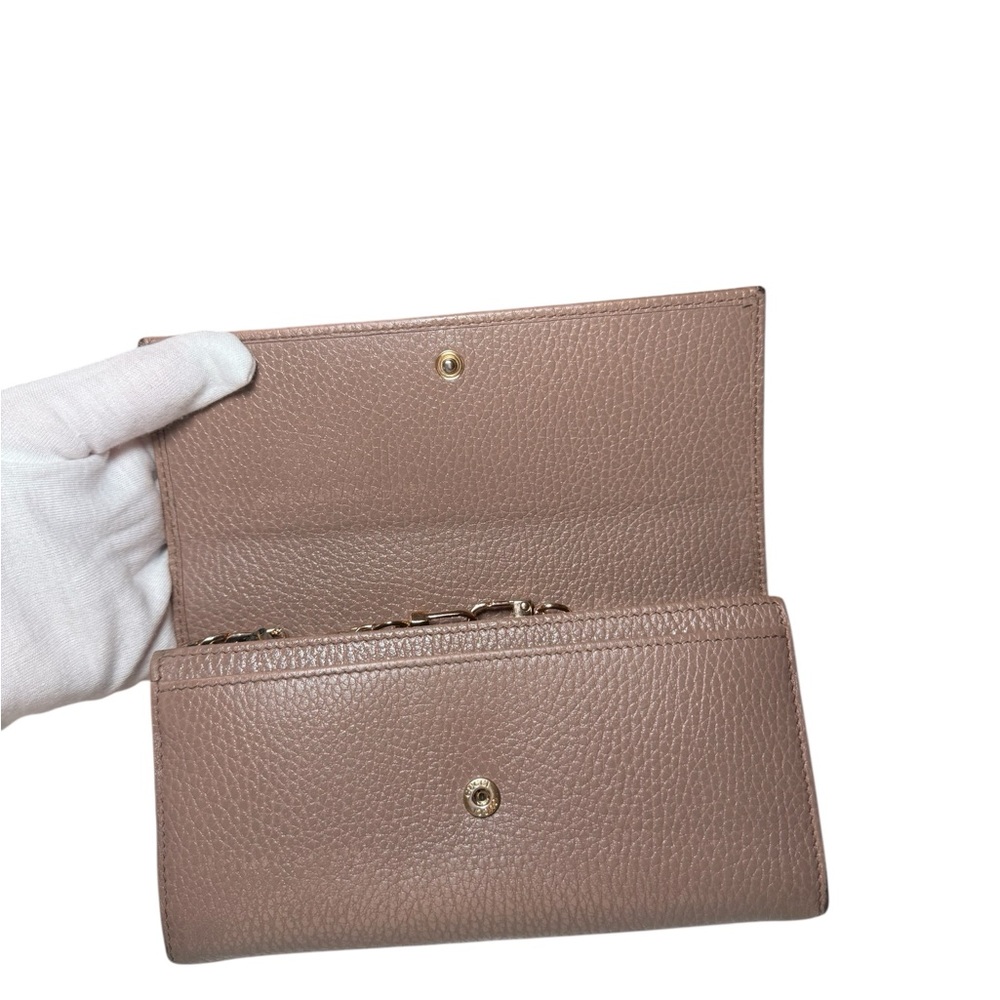 AUTHENTIC Gucci: Dusty Rose GG Marmont Wallet On Chain - Picture 4 of 16